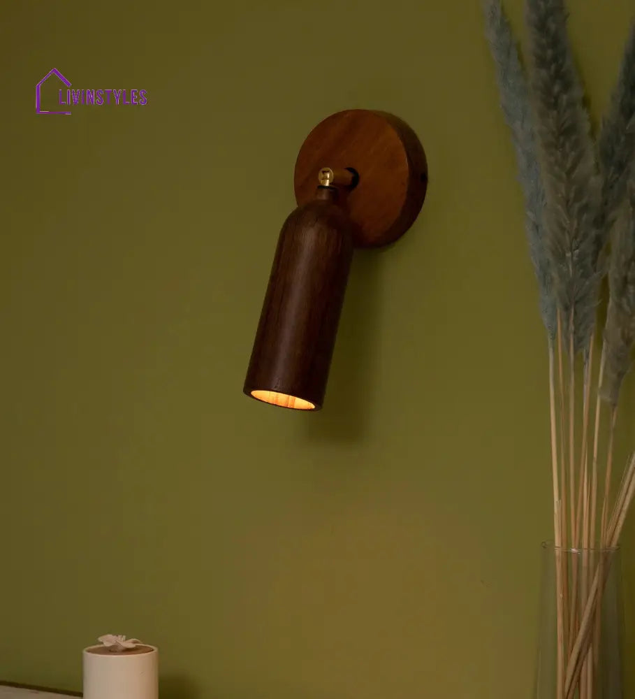 Bedside Wooden Wall Sconce Lamp