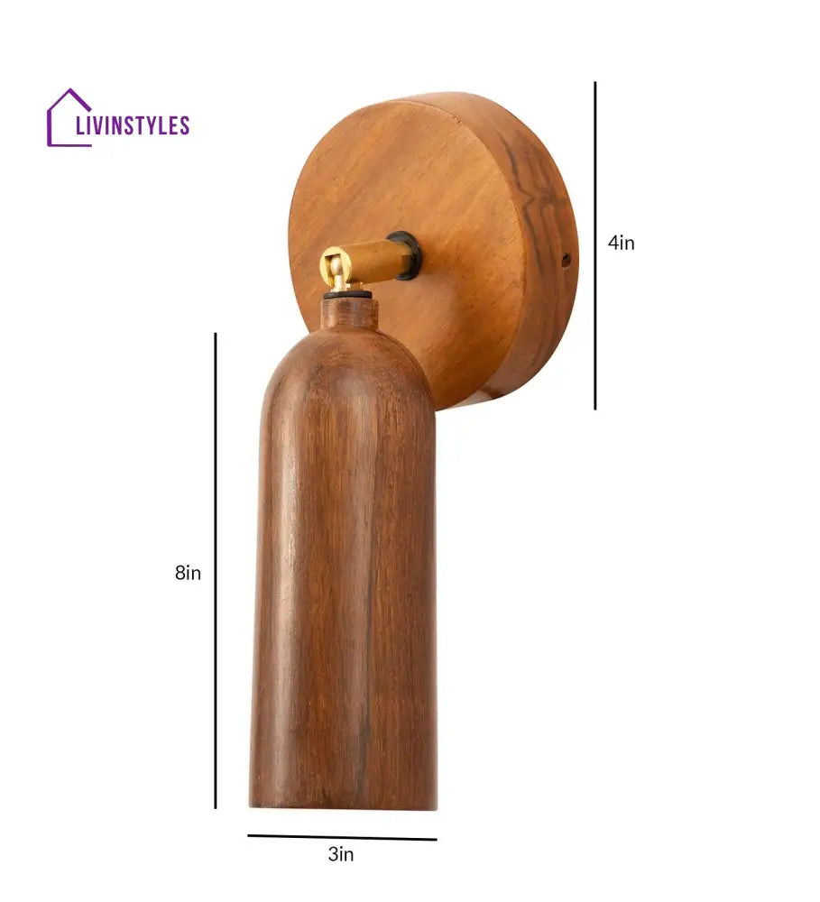 Bedside Wooden Wall Sconce Lamp