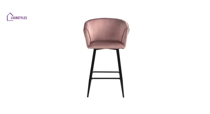 Pink Color Clea Counter Stool