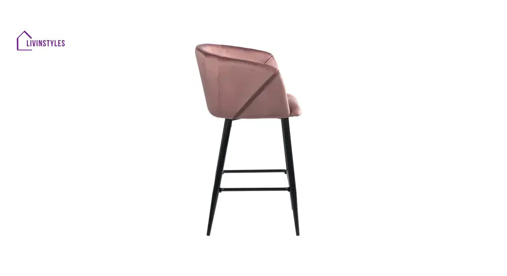 Pink Color Clea Counter Stool