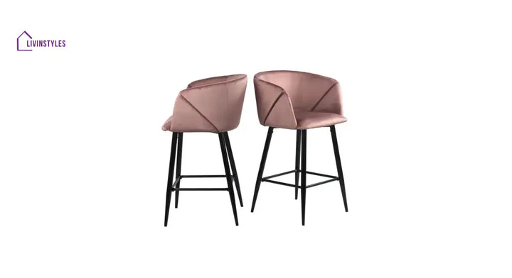 Pink Color Clea Counter Stool Set Of-1