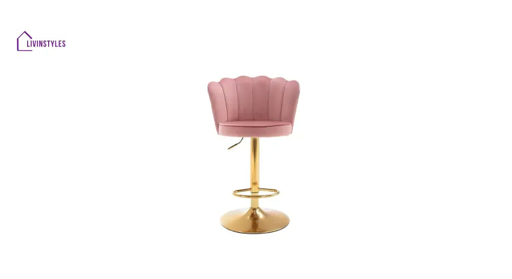 Bhavesh Pink Color Avidan Bar Stool