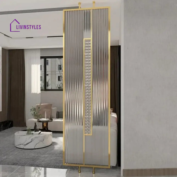 Bhavesh Stainless Steel Luxurious Fluted Glass Room Partition