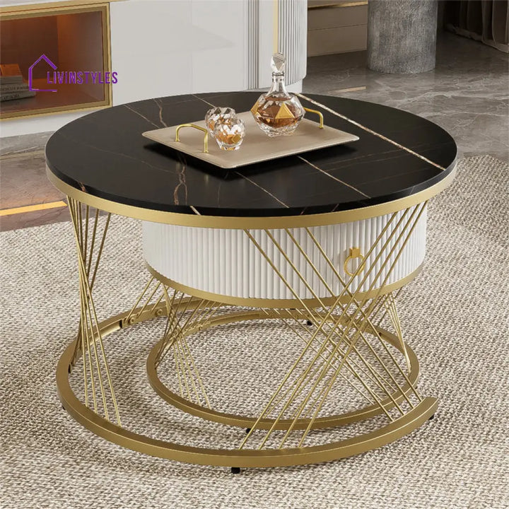 Bina Round Coffee Table For Living Room