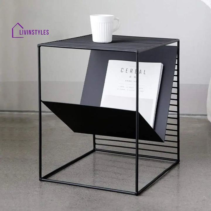 Black Baar Table With V Shape End Tables