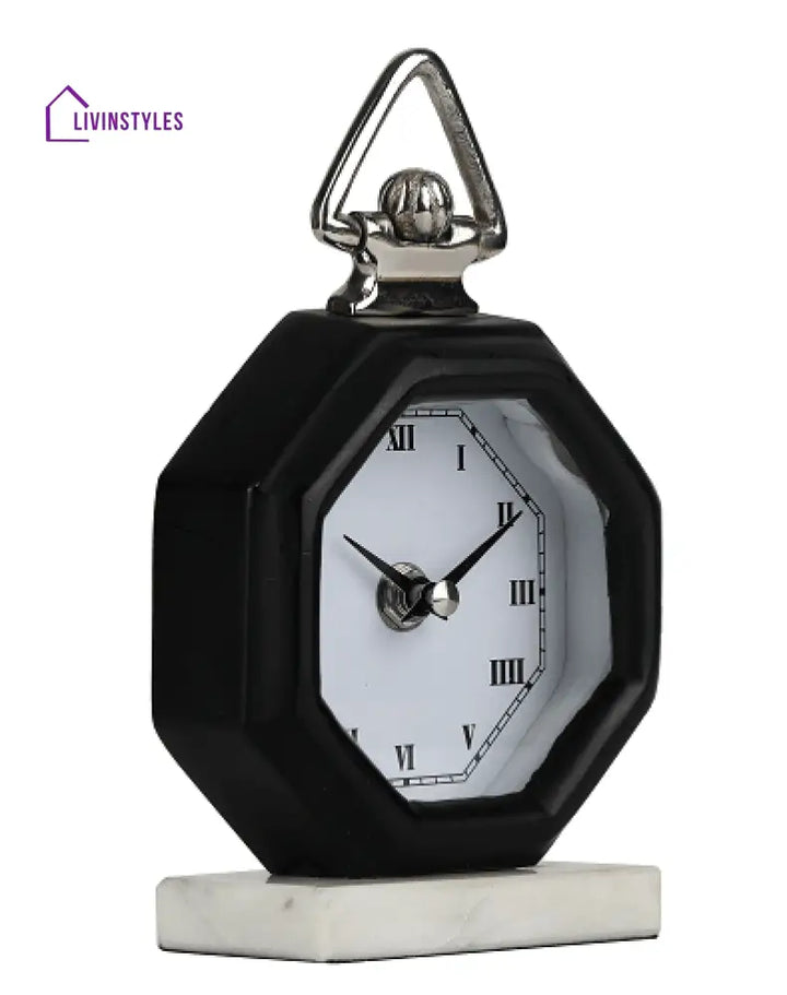 Black Victoria Table Clock