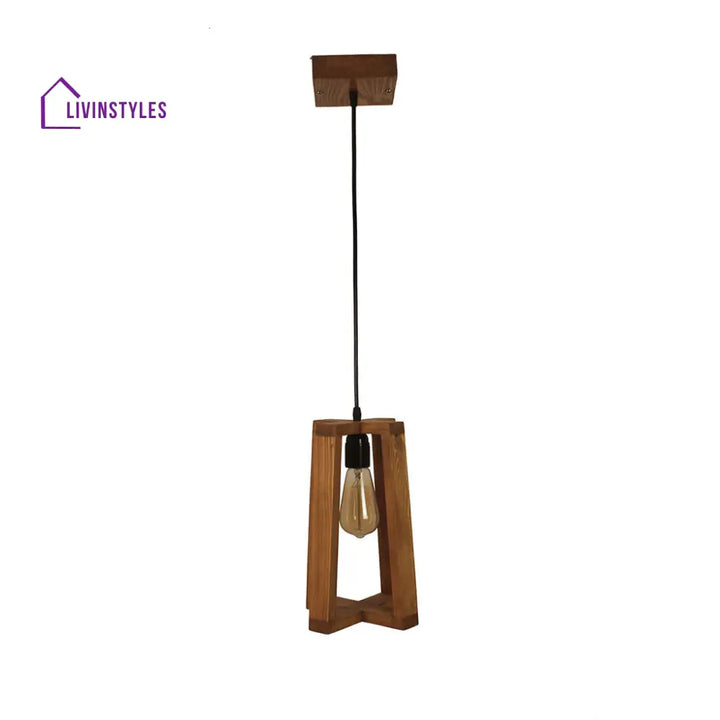 Blender Brown Wooden Single Hanging Lamp Lamps