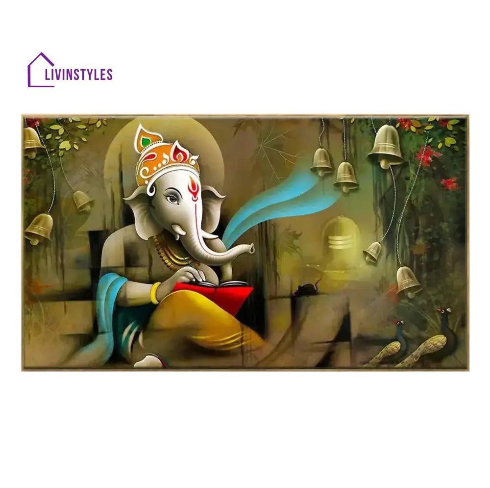 Blessings Of Lord Ganesh: Wall Painting