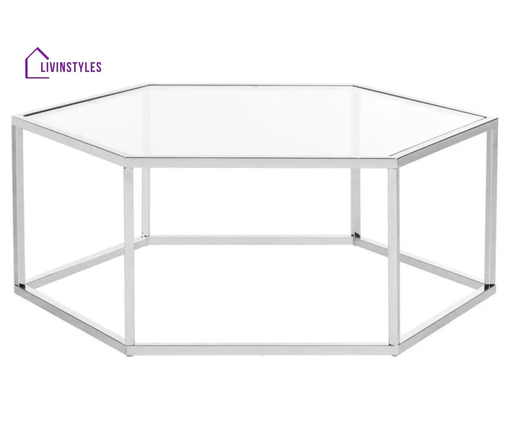 Bliss Stainless Steel Coffee Table For Living Room