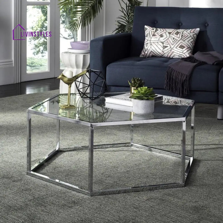 Bliss Stainless Steel Coffee Table For Living Room