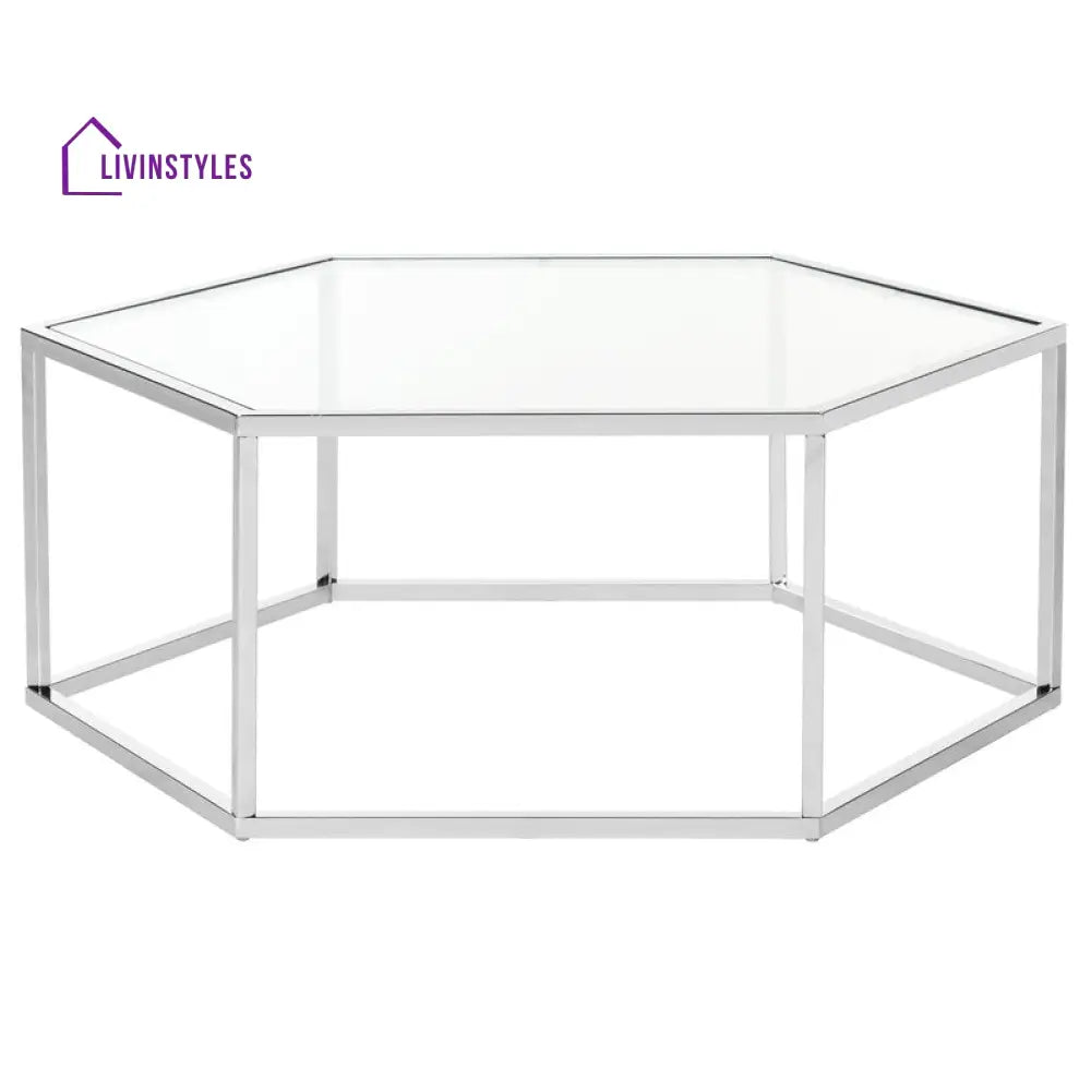 Bliss Stainless Steel Coffee Table For Living Room