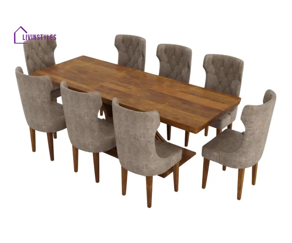 Boleslava Extendable 6-8 Seater Dining Table And Chairs Set