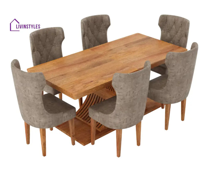 Boleslava Extendable 6-8 Seater Dining Table And Chairs Set