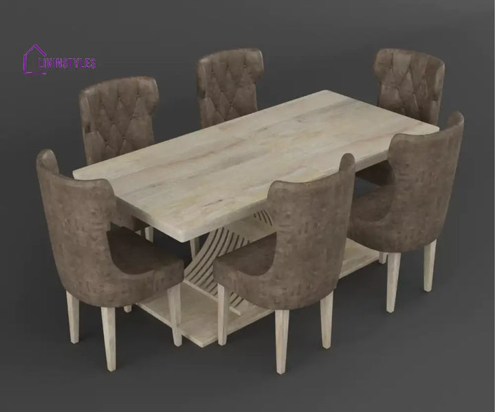 Boleslava Extendable 6-8 Seater Dining Table And Chairs Set