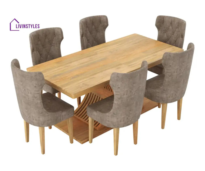 Boleslava Extendable 6-8 Seater Dining Table And Chairs Set