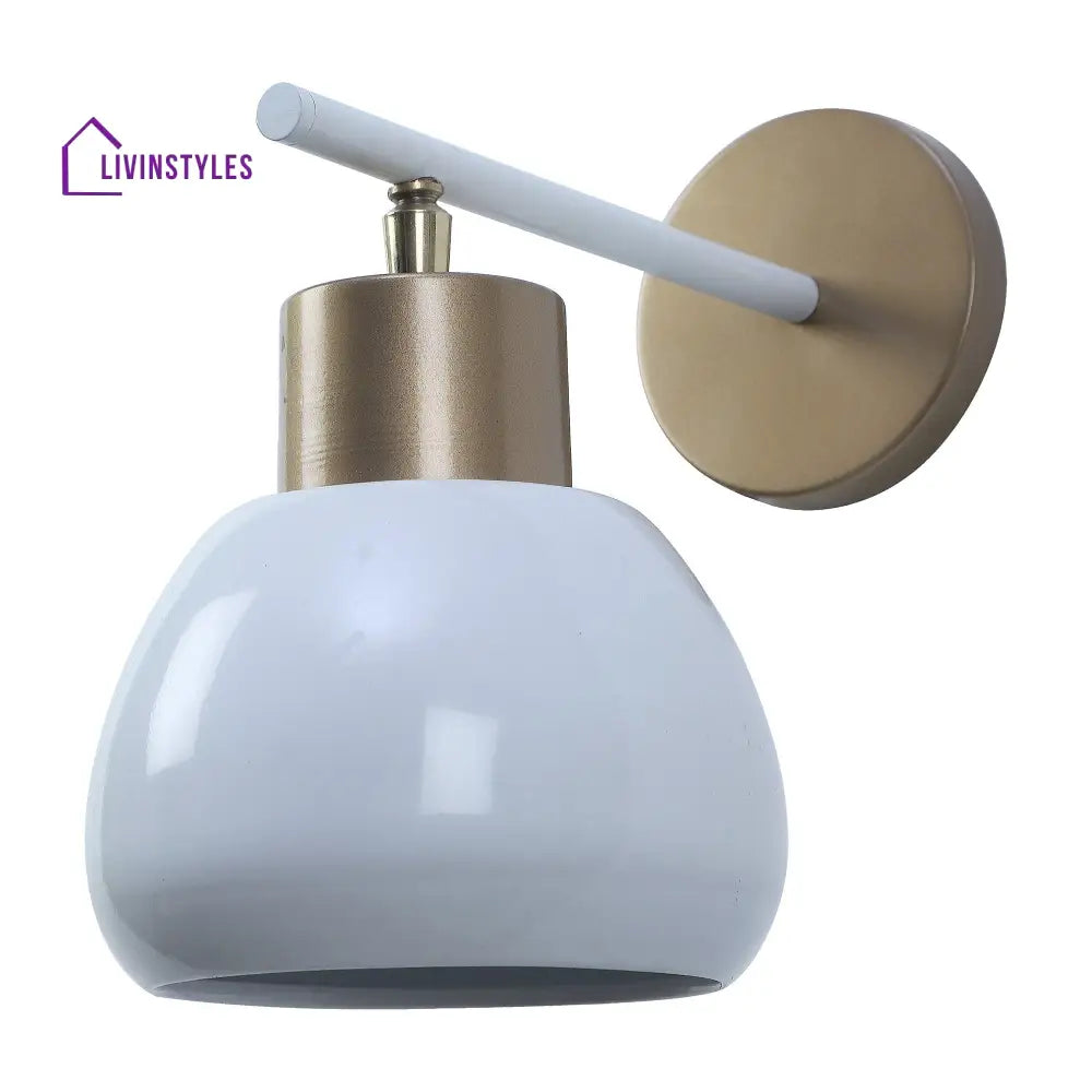 Bon-Bon White Metal Wall Light By Ss Lightings Lamp