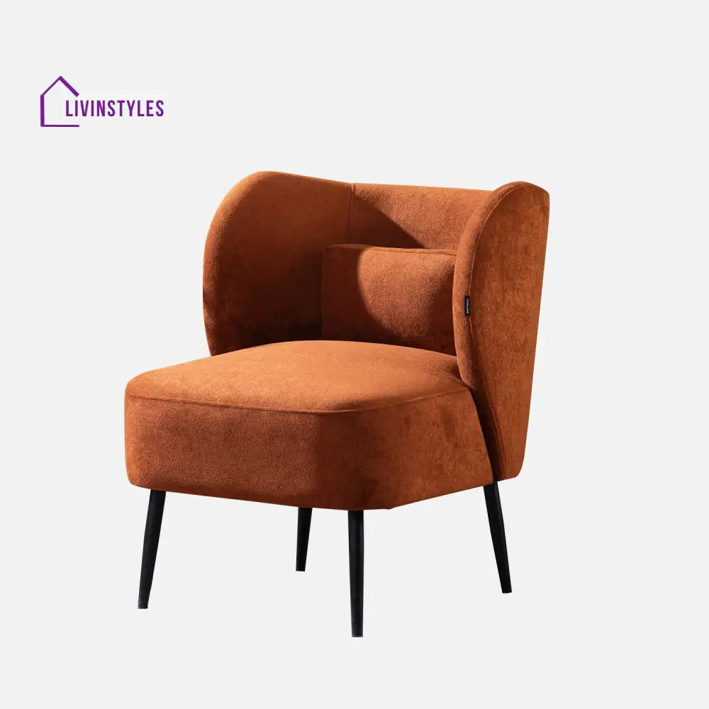 Boucle Brown Lounge Chair Furniture