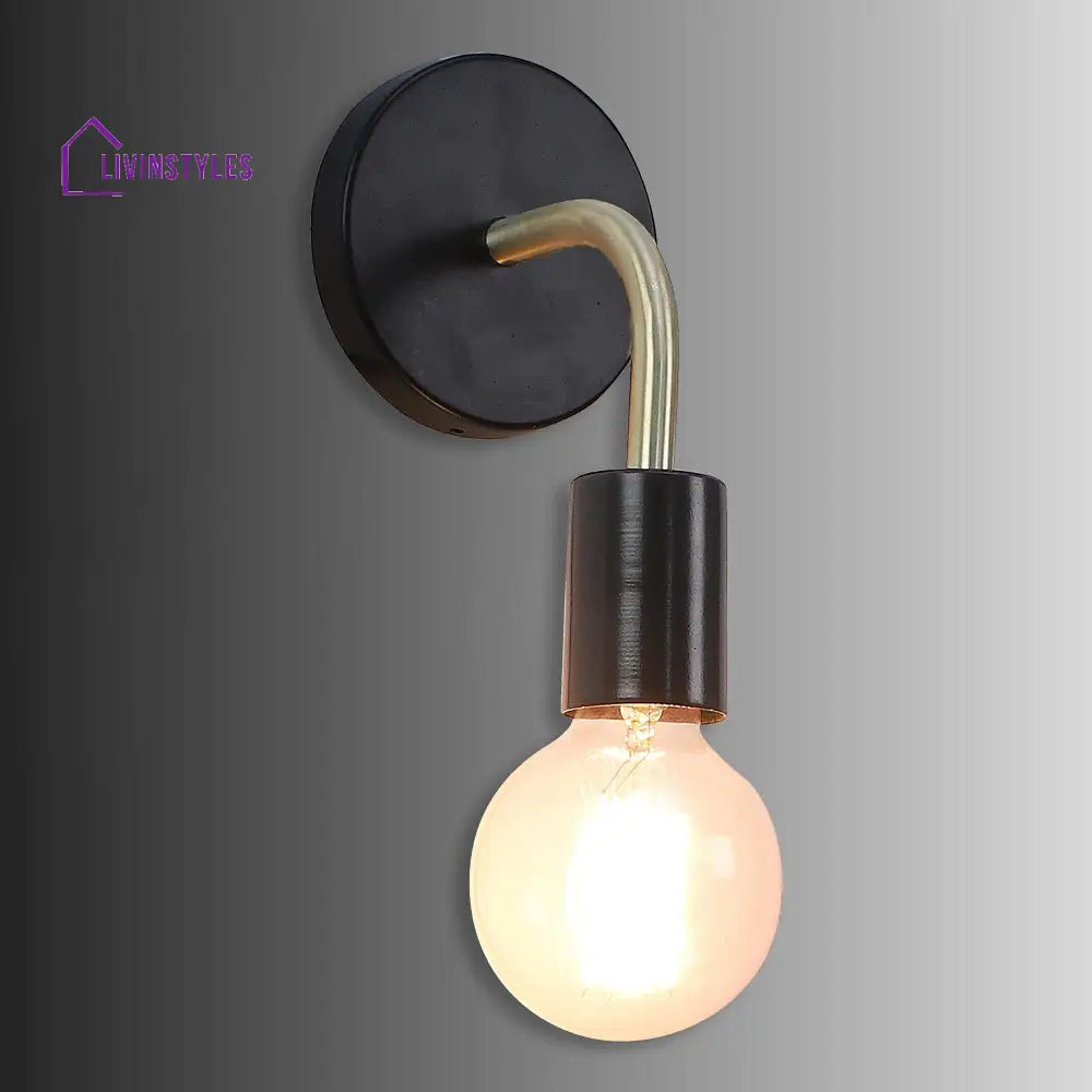 Brass Black Metal Wall Light By Ss Lightings Lamp