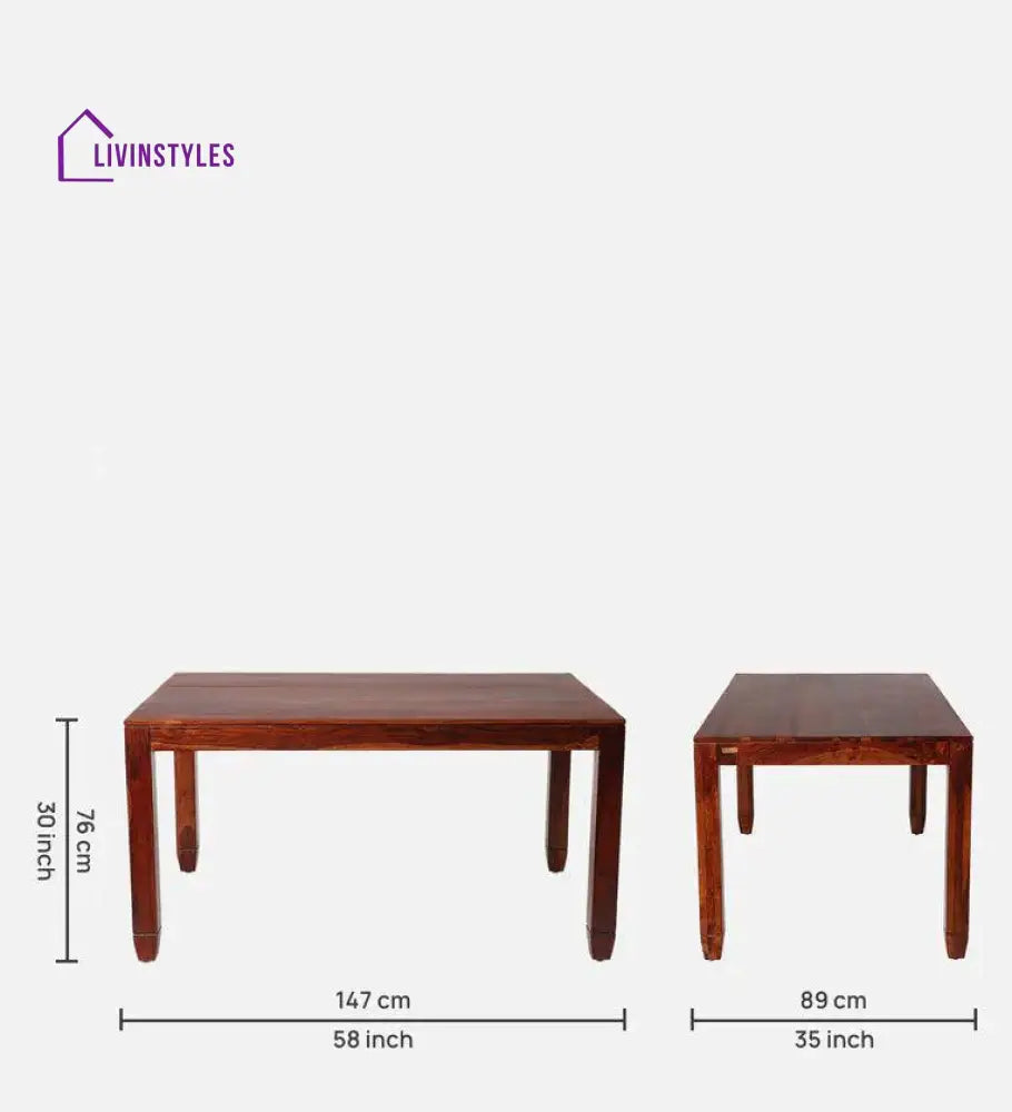 Breeze Sheesham Wood 6 Seater Dining Set Dining Set