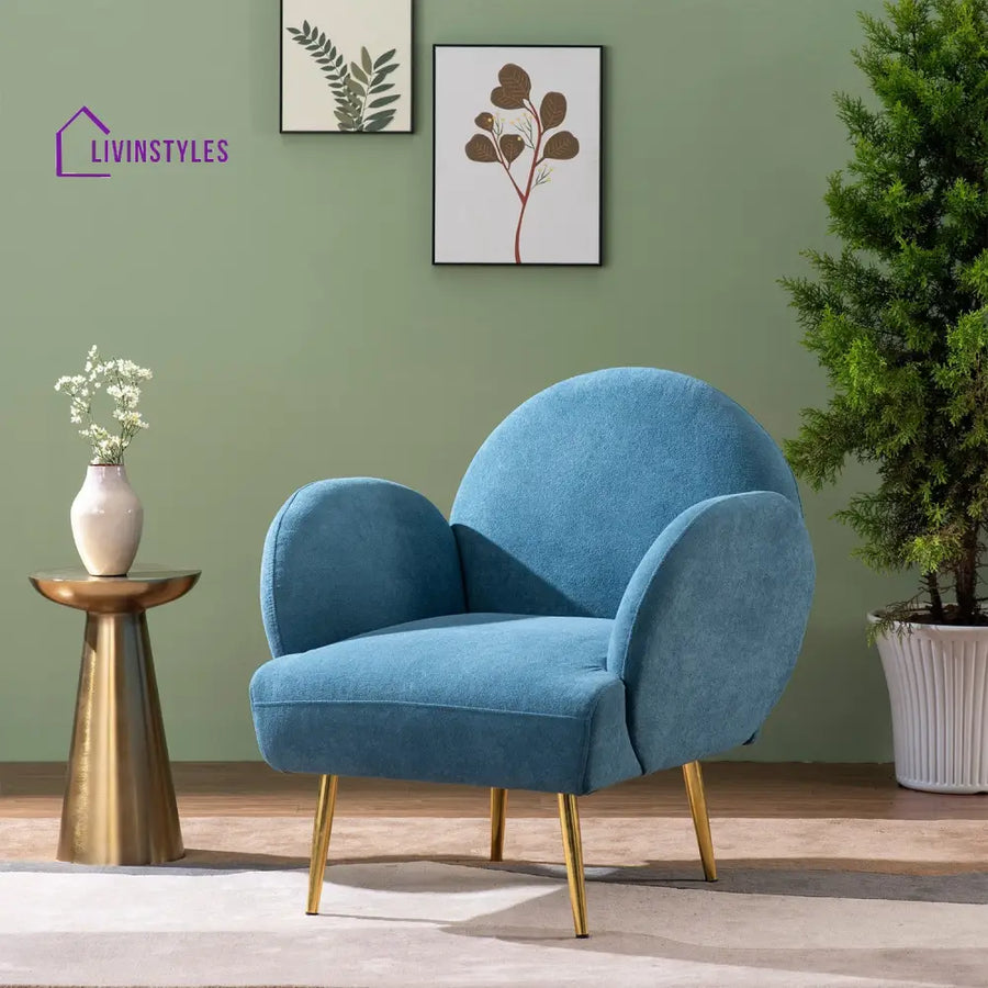 Breezy Blue Lounge Chair Furniture