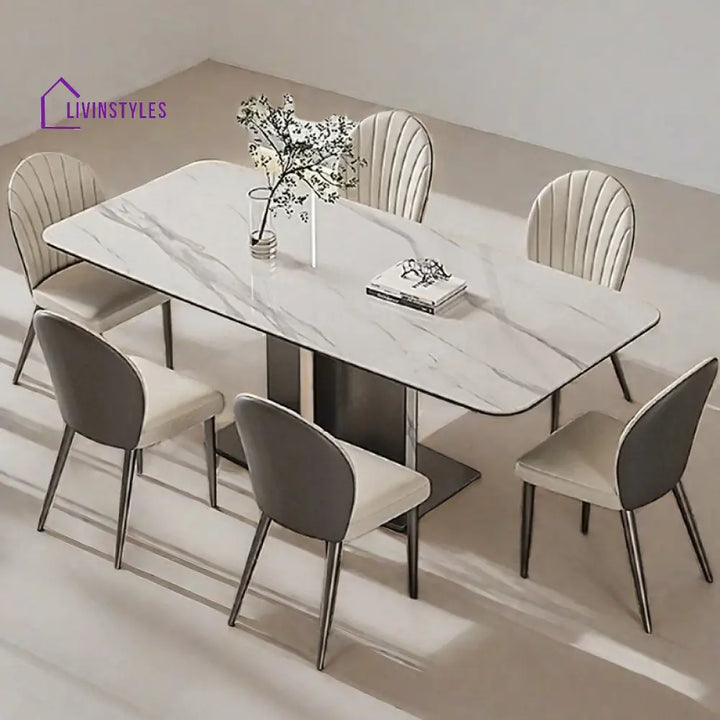 Briar Stainless Steel Dining Table Set