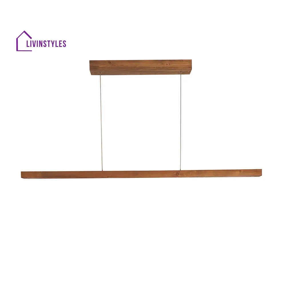 Brigitte 48 Brown Wooden Led Hanging Lamp Lamps