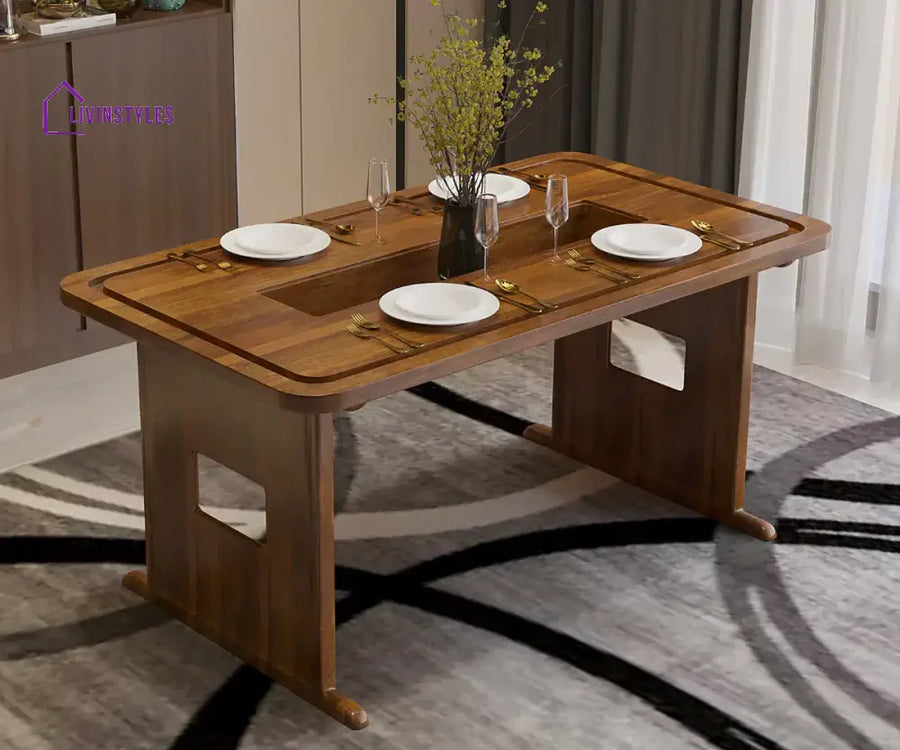 Bronislava Wooden Dining Table