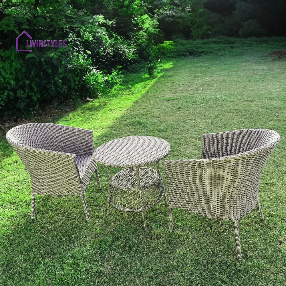 Callan 2 Seater Wicker & Iron Outdoor Set