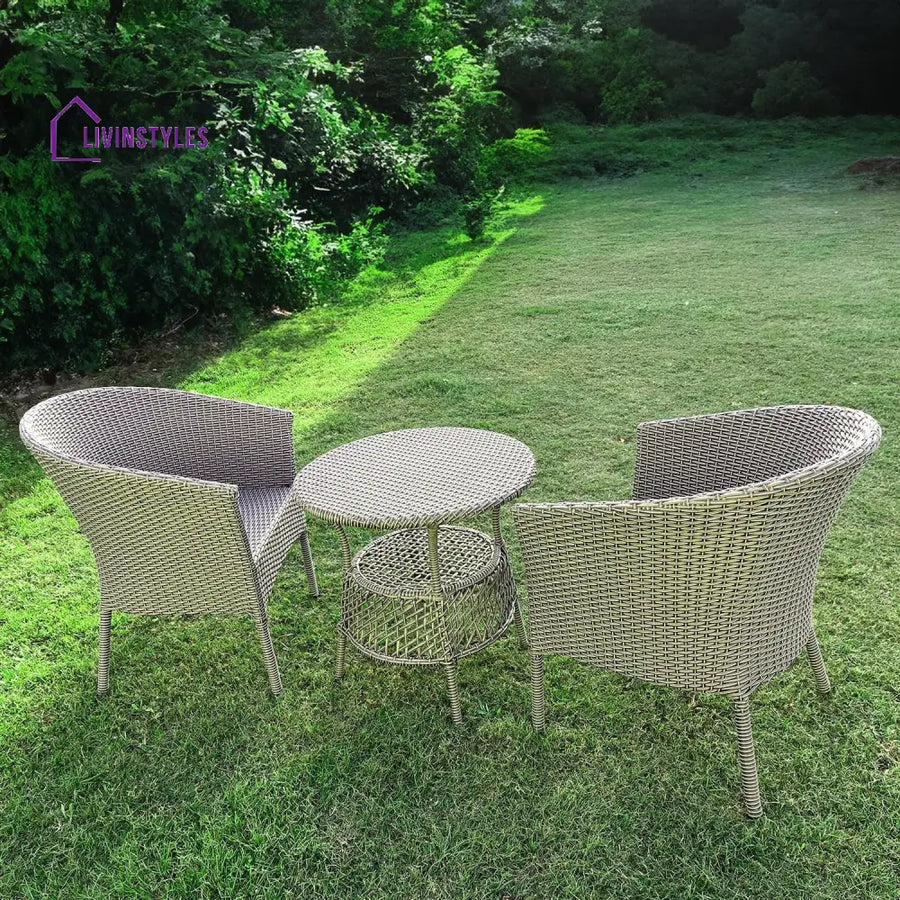 Callan 2 Seater Wicker & Iron Outdoor Set