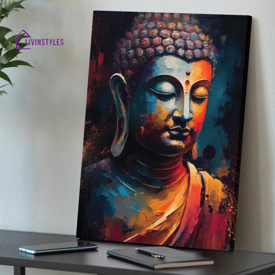 Calm Buddha Wall Painting Art & Paintings