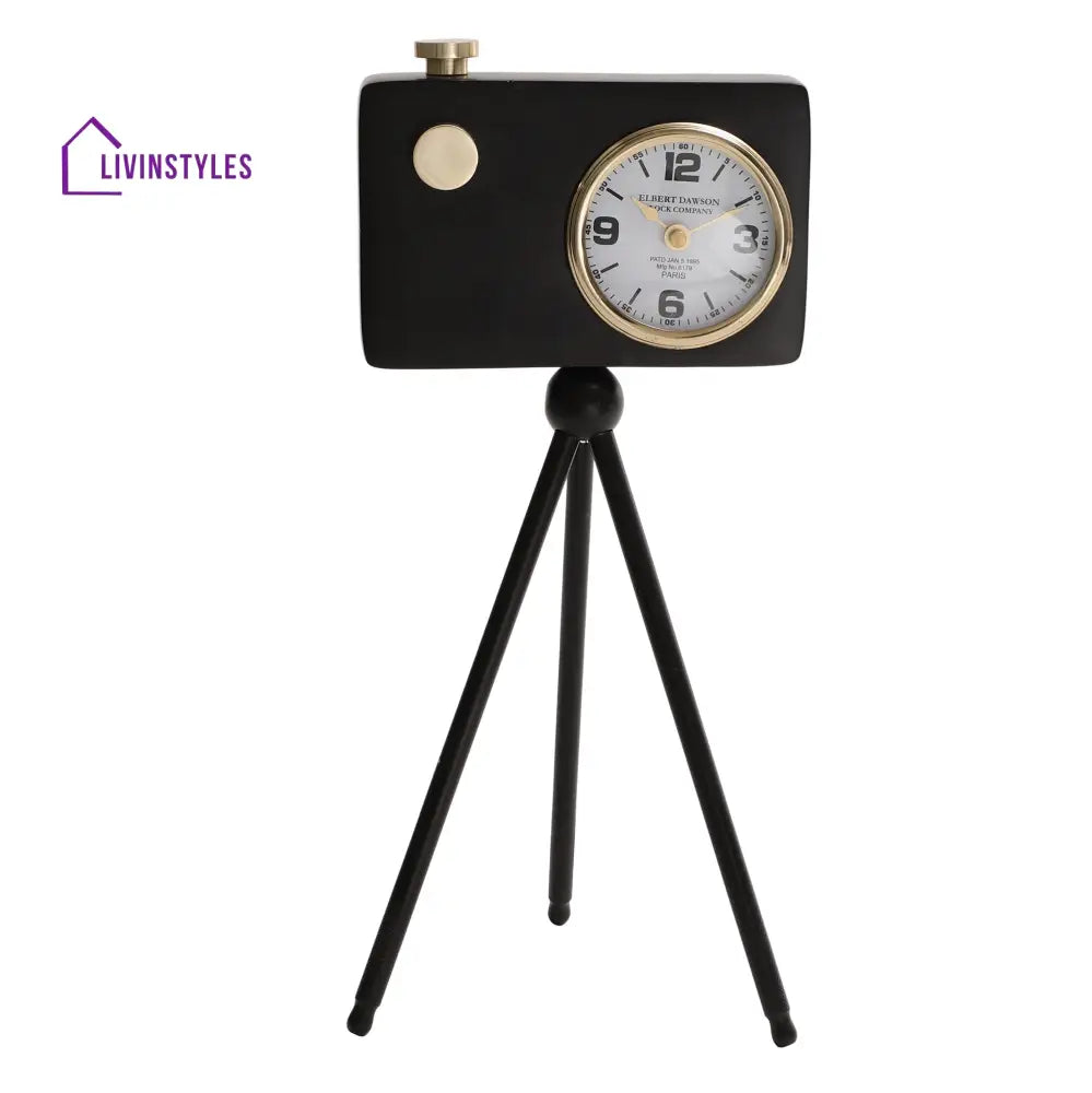 Cameratic Clock In Black Table Clock