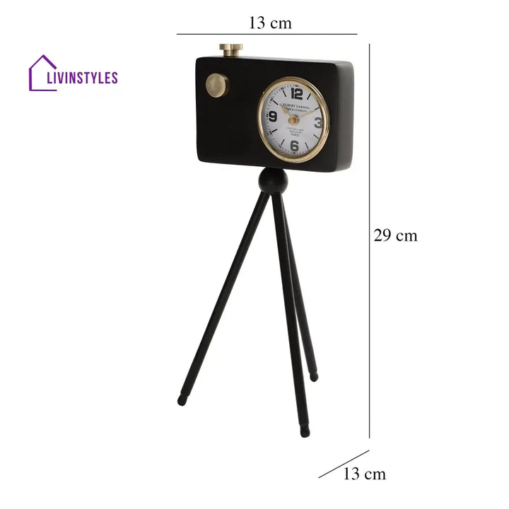 Cameratic Clock In Black Table Clock