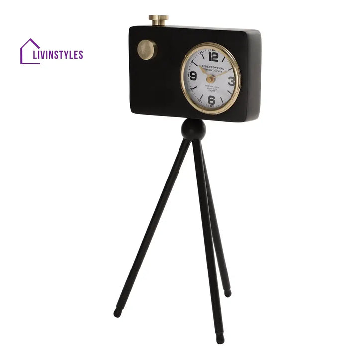 Cameratic Clock In Black Table Clock