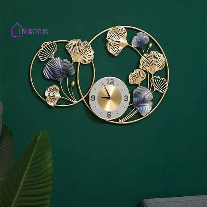 Carrian Leaf Wall Art Clock