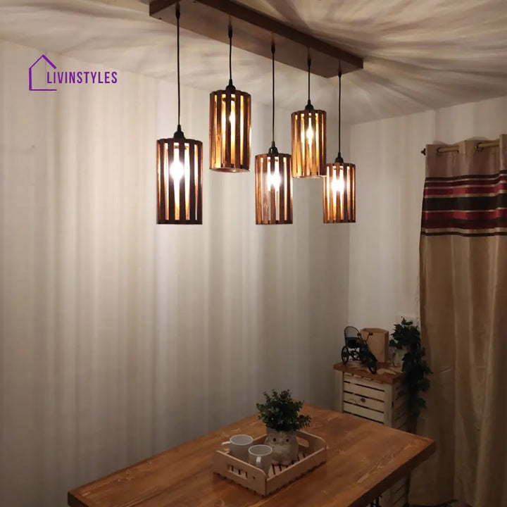 Casa Brown 5 Series Hanging Lamp Lamps