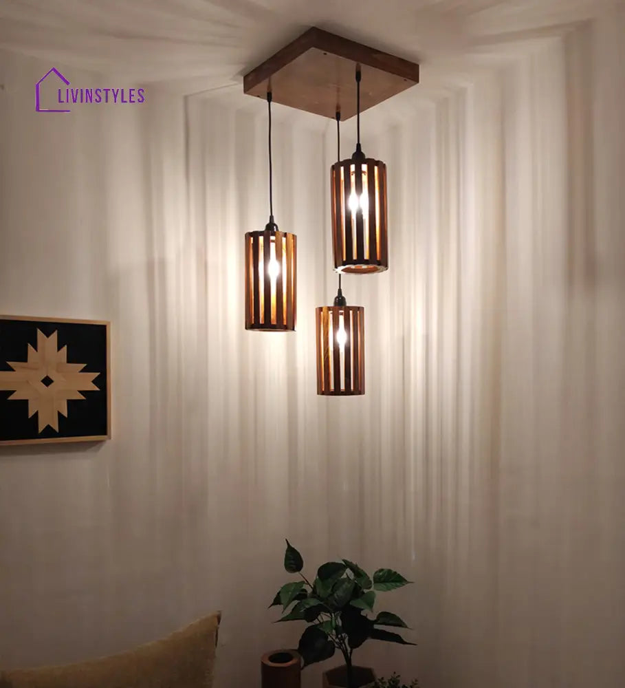 Casa Brown Cluster Hanging Lamp Lamps