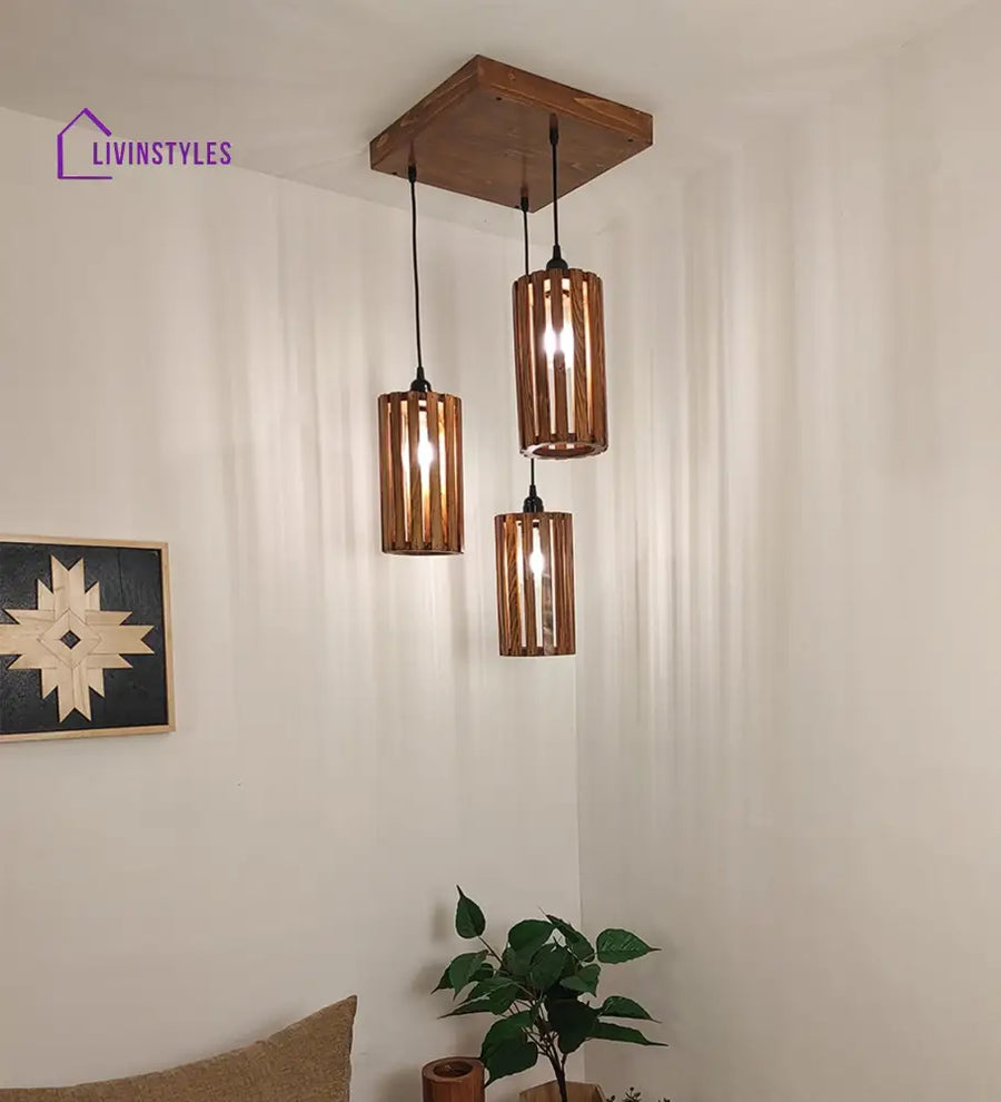 Casa Brown Cluster Hanging Lamp Lamps