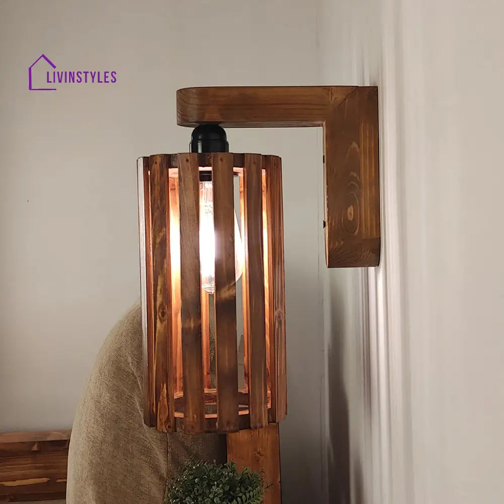 Casa Brown Wooden Wall Light Lights