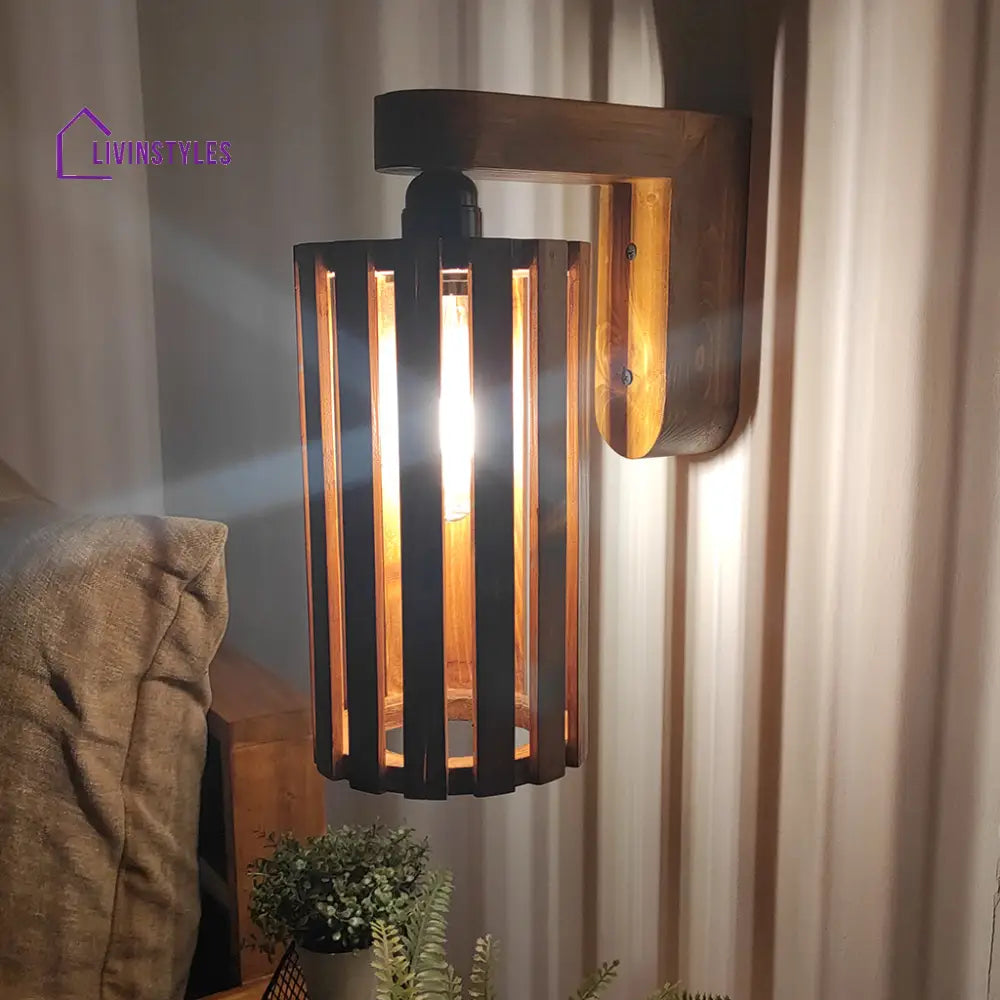 Casa Brown Wooden Wall Light Lights