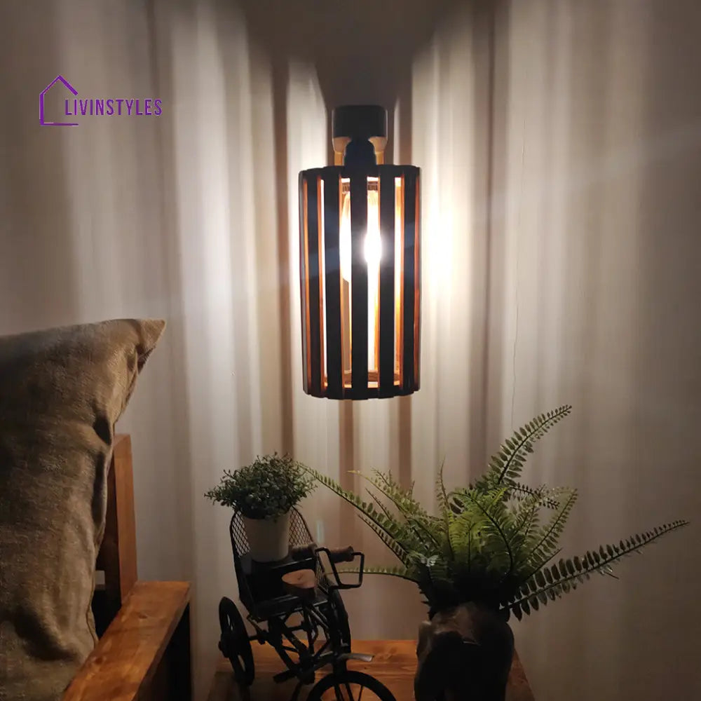 Casa Brown Wooden Wall Light Lights