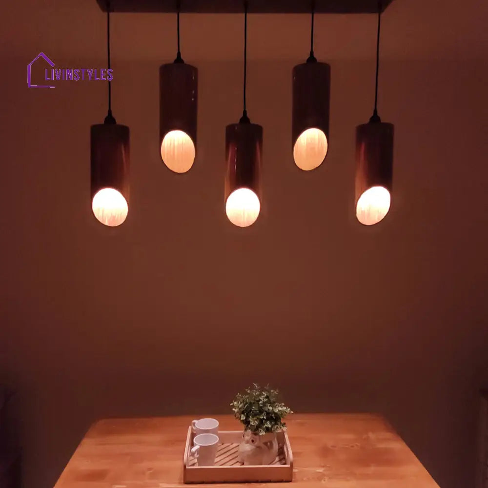 Cedar Brown 5 Series Hanging Lamp Lamps