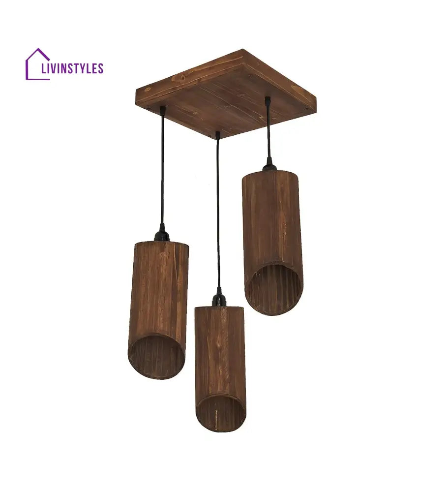 Cedar Brown Cluster Hanging Lamp Lamps