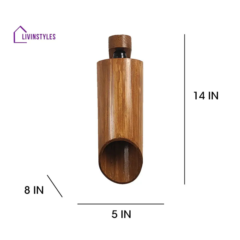 Cedar Brown Wooden Wall Light Lights