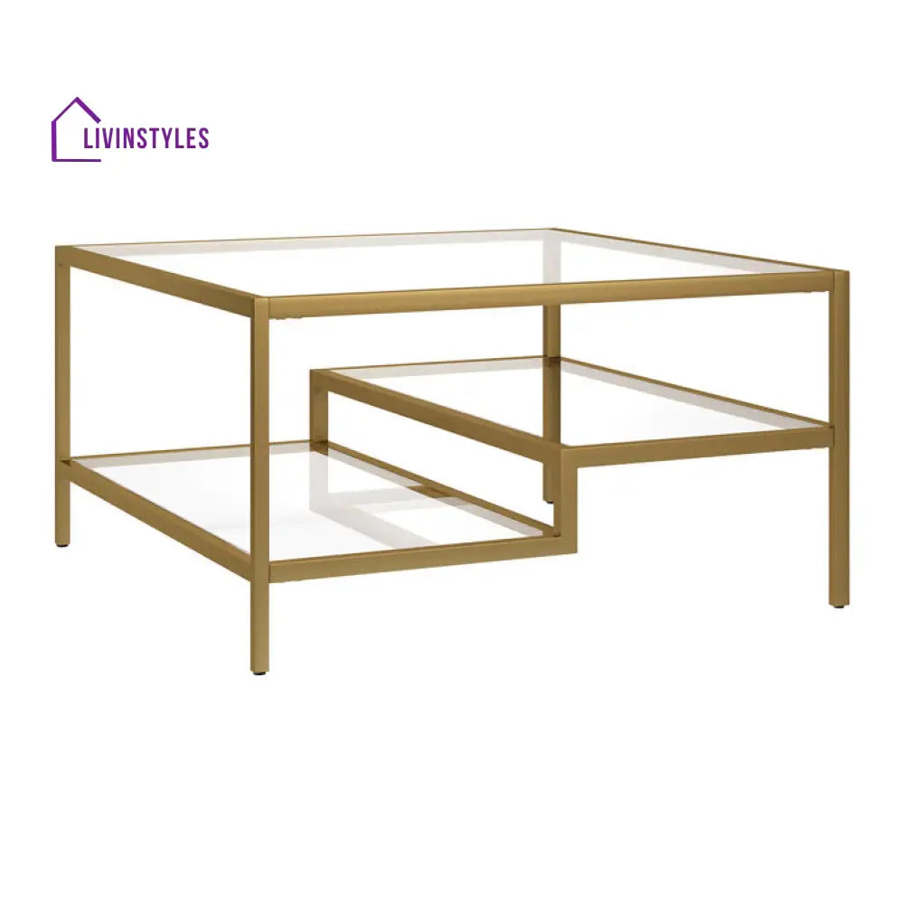 Cedar Metal Coffee Table For Living Room