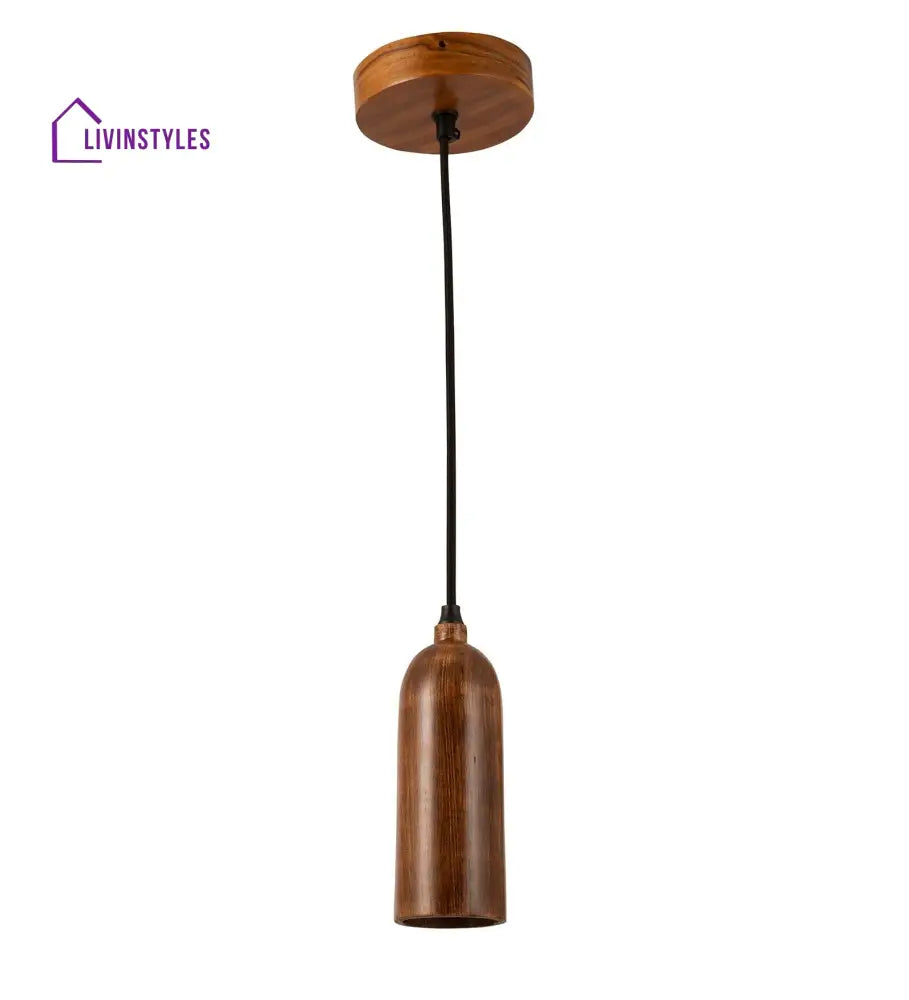 Cedar Teak Wood Pendant Light Hanging Lamp