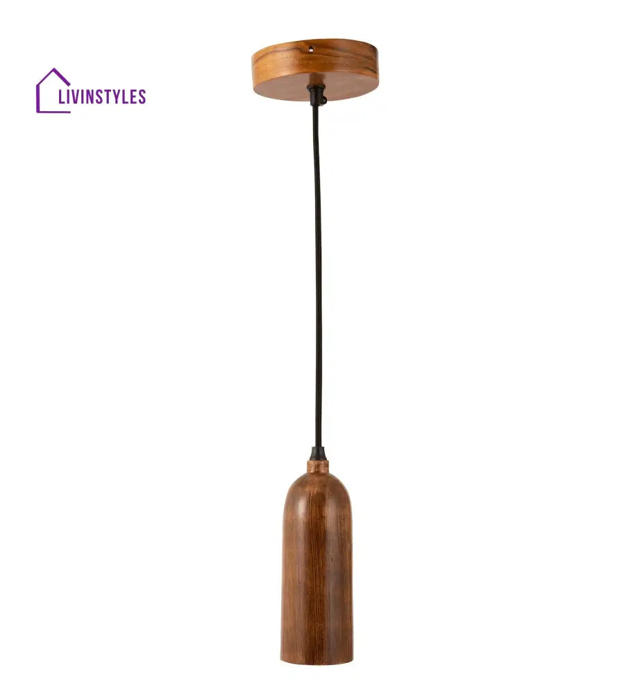 Cedar Teak Wood Pendant Light Hanging Lamp