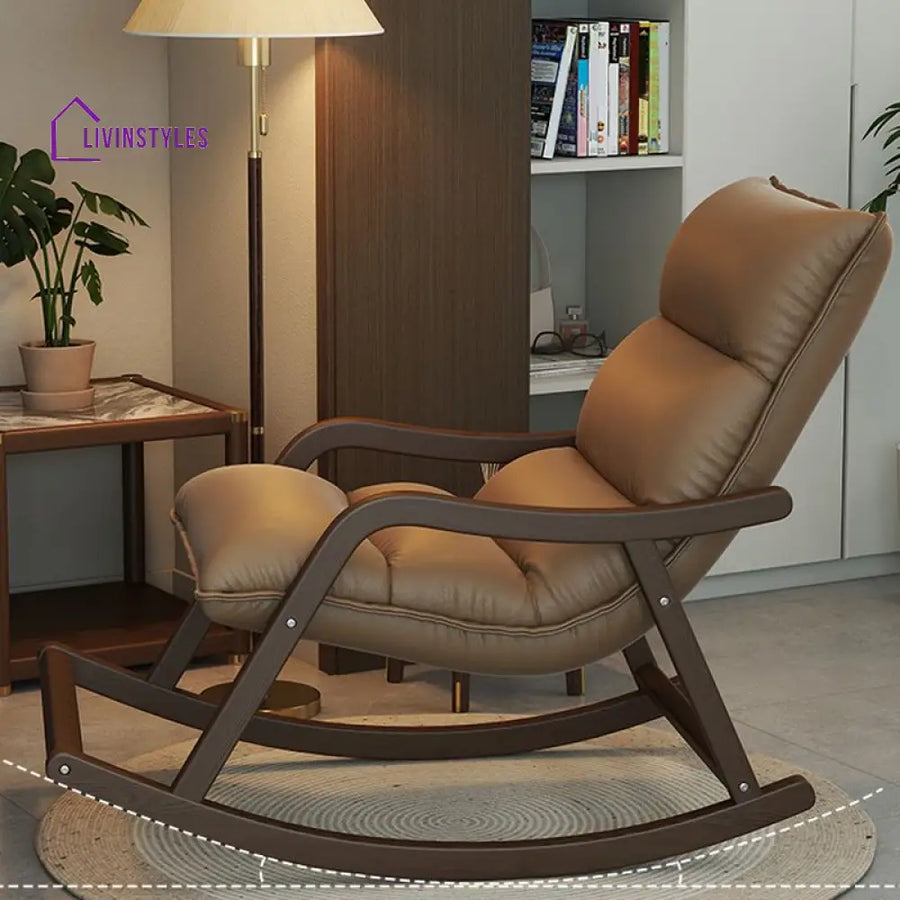 Celestia Wooden Rocking Chair for Living Room