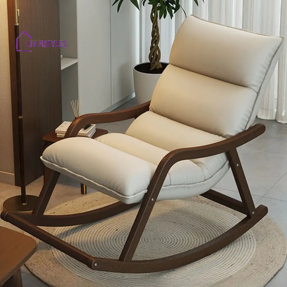 Celestia Wooden Rocking Chair for Living Room