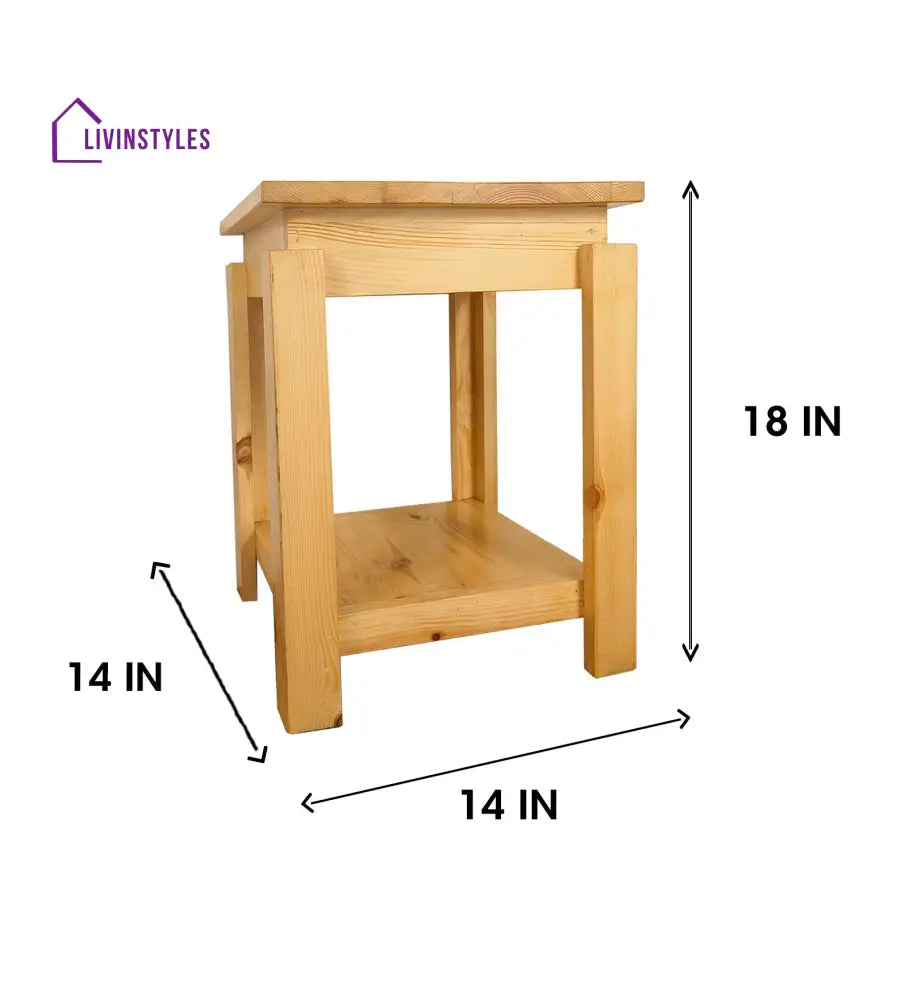 Celine Solid Wood End Table Furniture