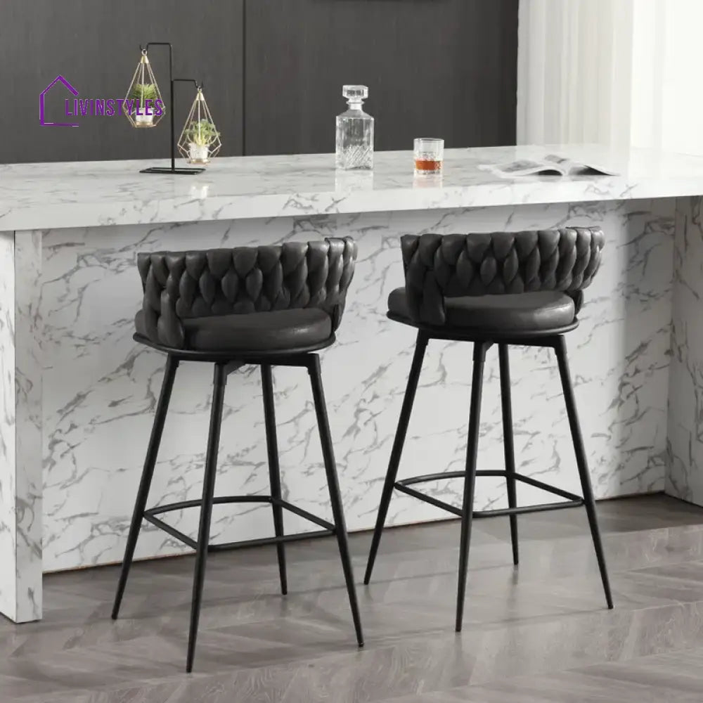 Charchol Grey Presley Bar Stool